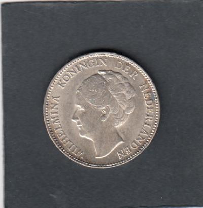 Beschrijving: 1 Gulden WILHELMINA 